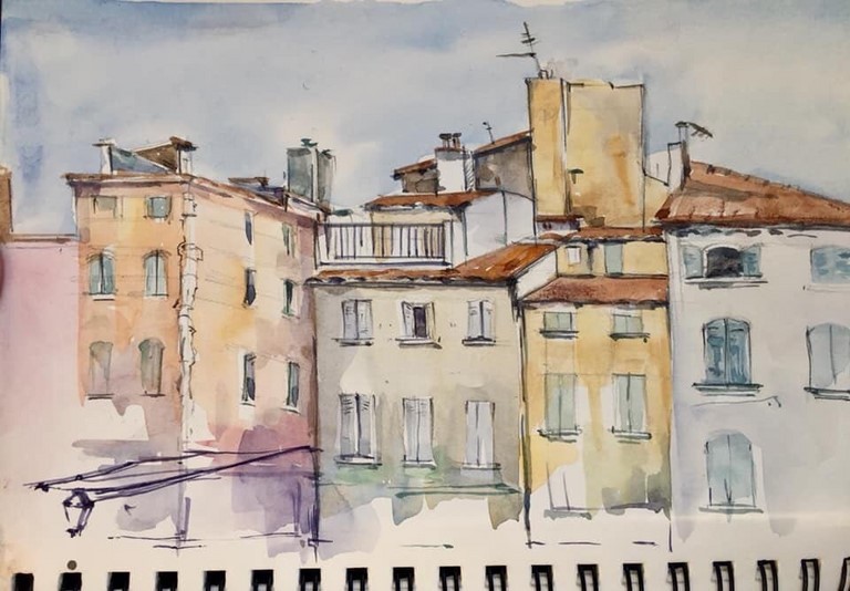Vieille Ville Toulon Derrière Opéra de Toulon